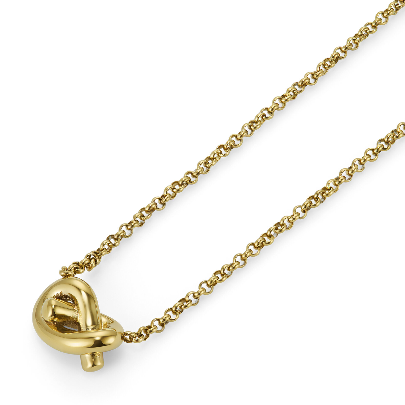 Lover's Knot Gold Plated Necklace