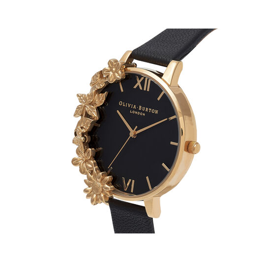Case Cuff Black Dial and Gold