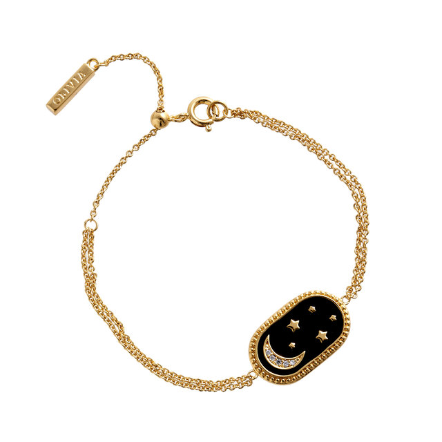 Gold & Black North Star Bracelet