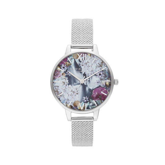 Under The Sea Silver Boucle Mesh