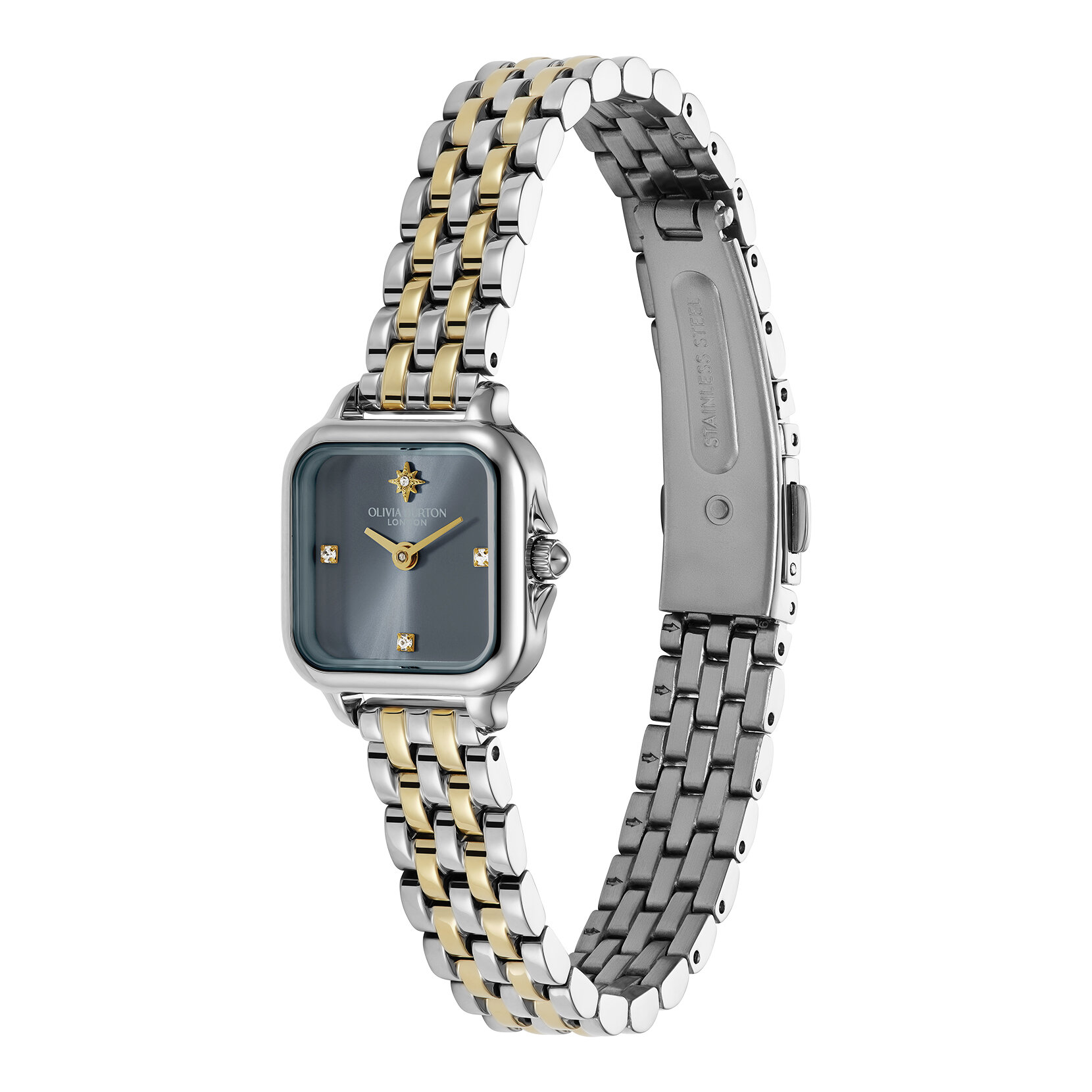 20mm Mini Grosvenor Chalk Blue & Two Tone Bracelet Watch