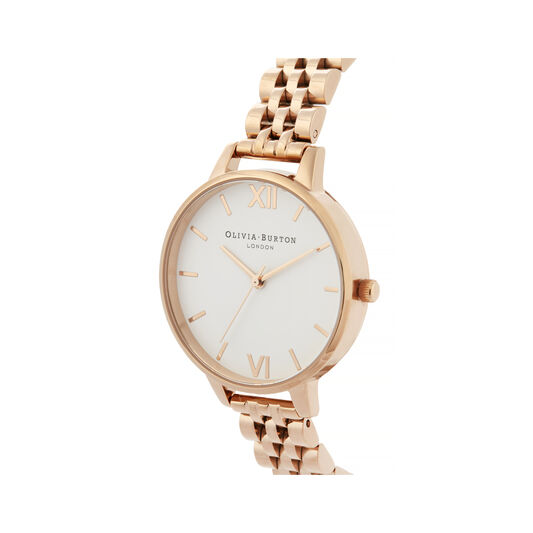 White Dial Demi Dial Watch