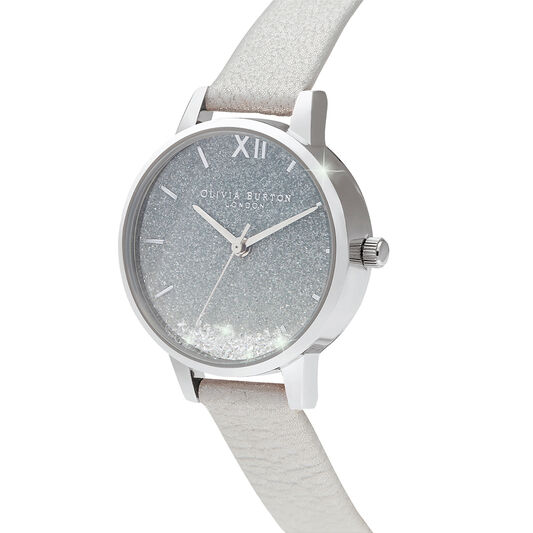 Wishing Waves Ombre Glitter Dial White Shimmer and Silver