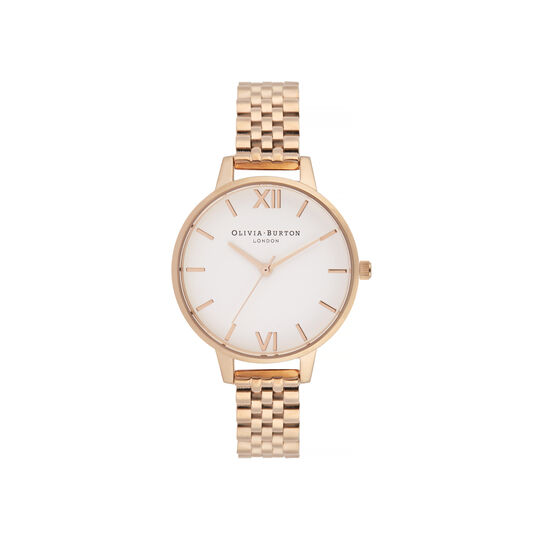 White Dial Demi Dial Watch