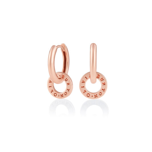 Interlink Huggies Rose Gold