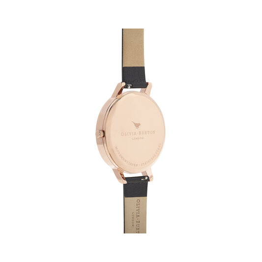 Blooms & Butterflies Black And Rose Gold