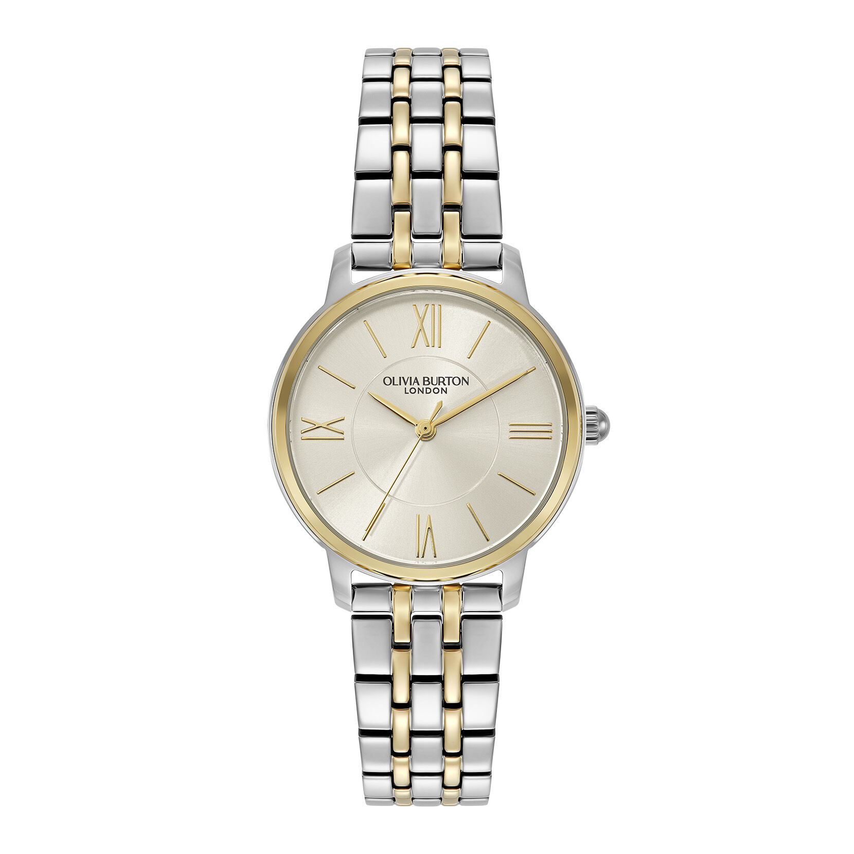 Classic 30mm Westbourne White & Two Tone Bracelet Watch | Olivia