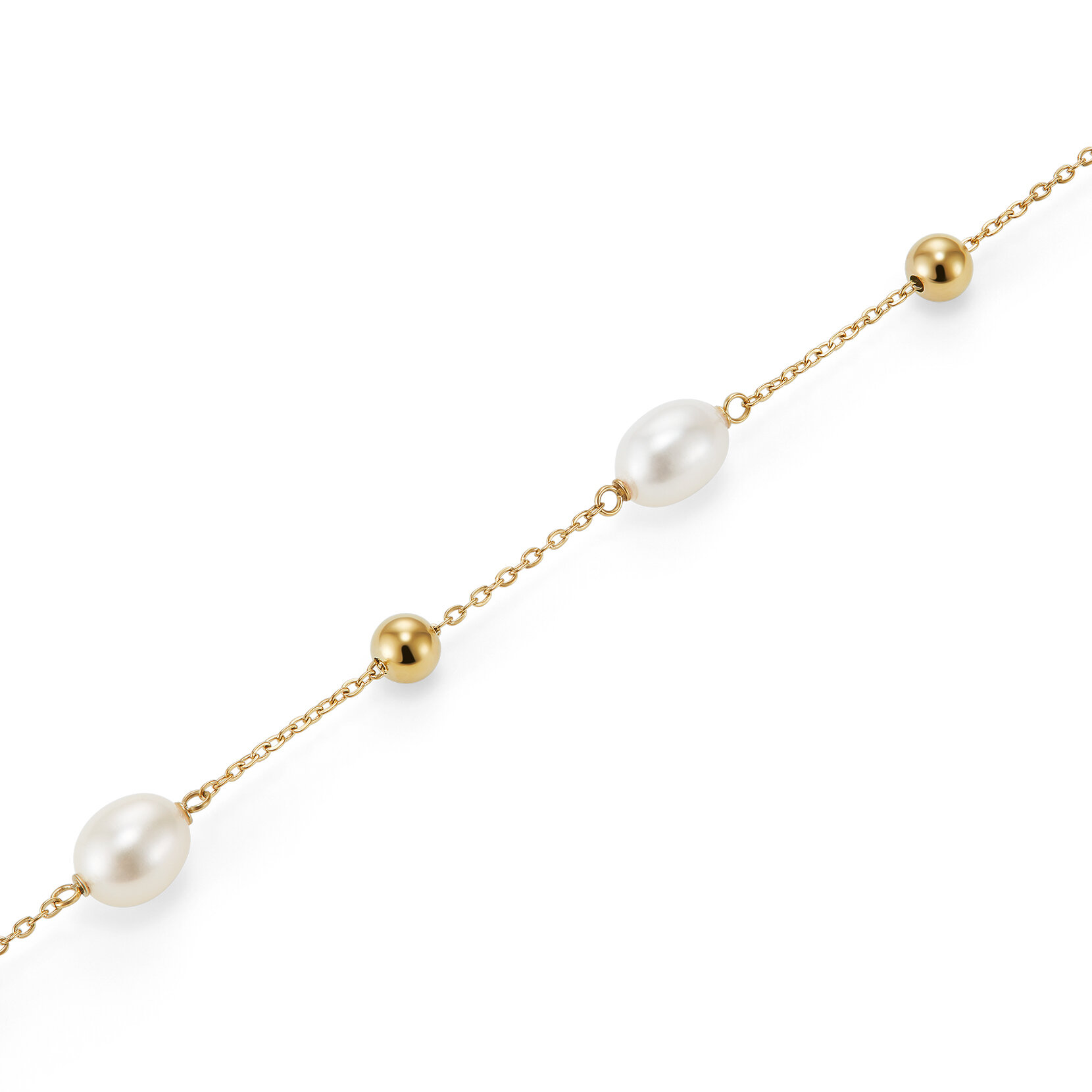 By The Sea Pearl Gold Plated Bracelet