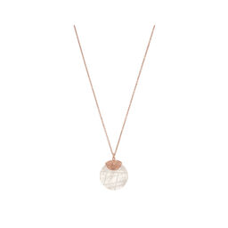 Semi Precious Necklace Rose Gold & Rose Quartz  