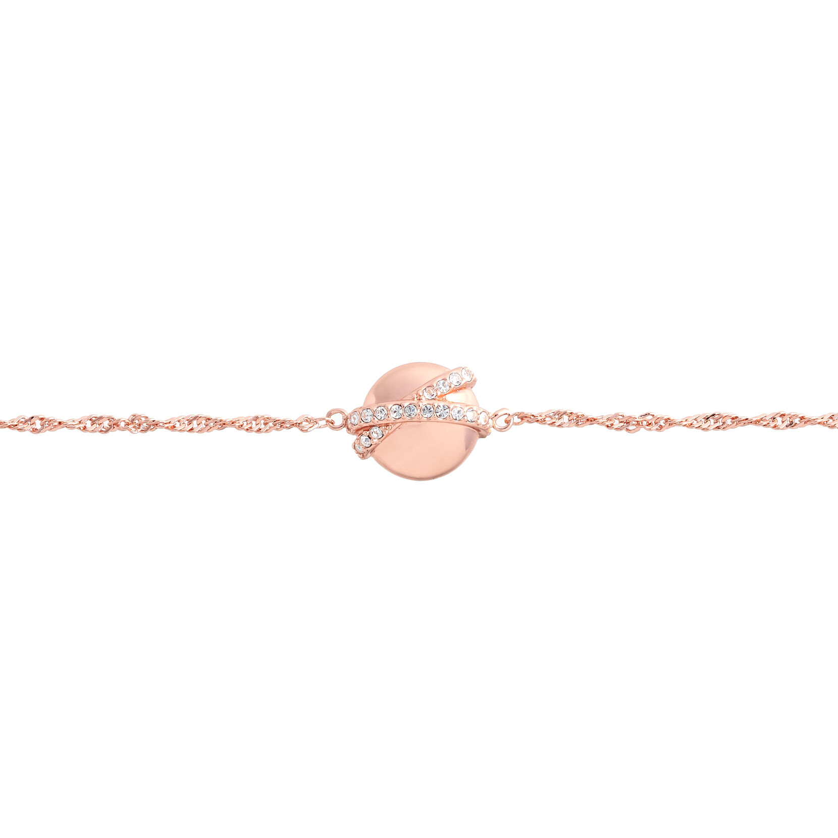 Rose Gold Planet Twist Chain Bracelet