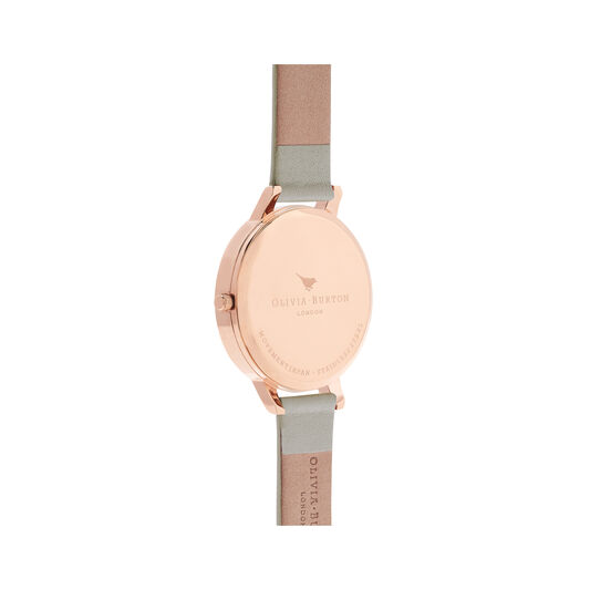 Big Dial Grey & Rose Gold Watch