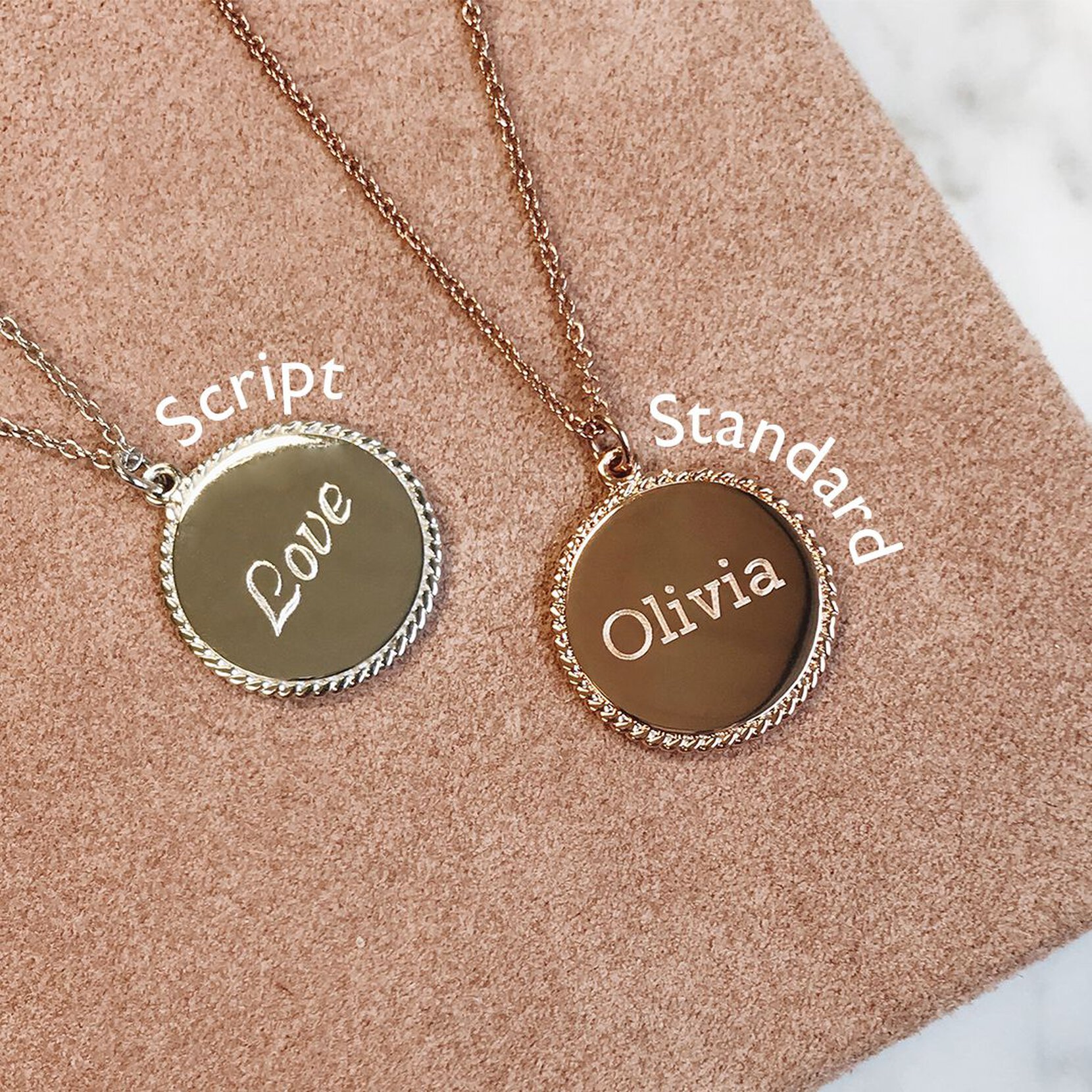 Gold Disc Necklace