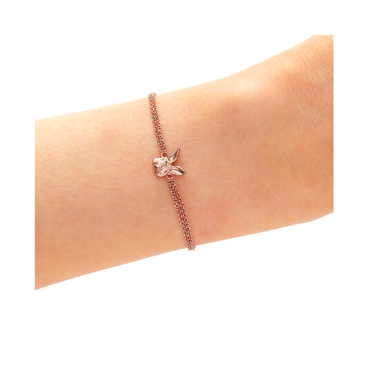 3D Bunny Chain Bracelet Rose Gold