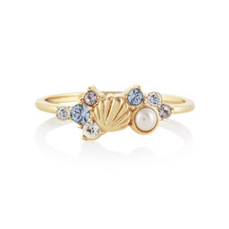 Sparkle Shell Gold Ring (M)