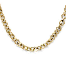 Honeycomb Gold Link Necklace