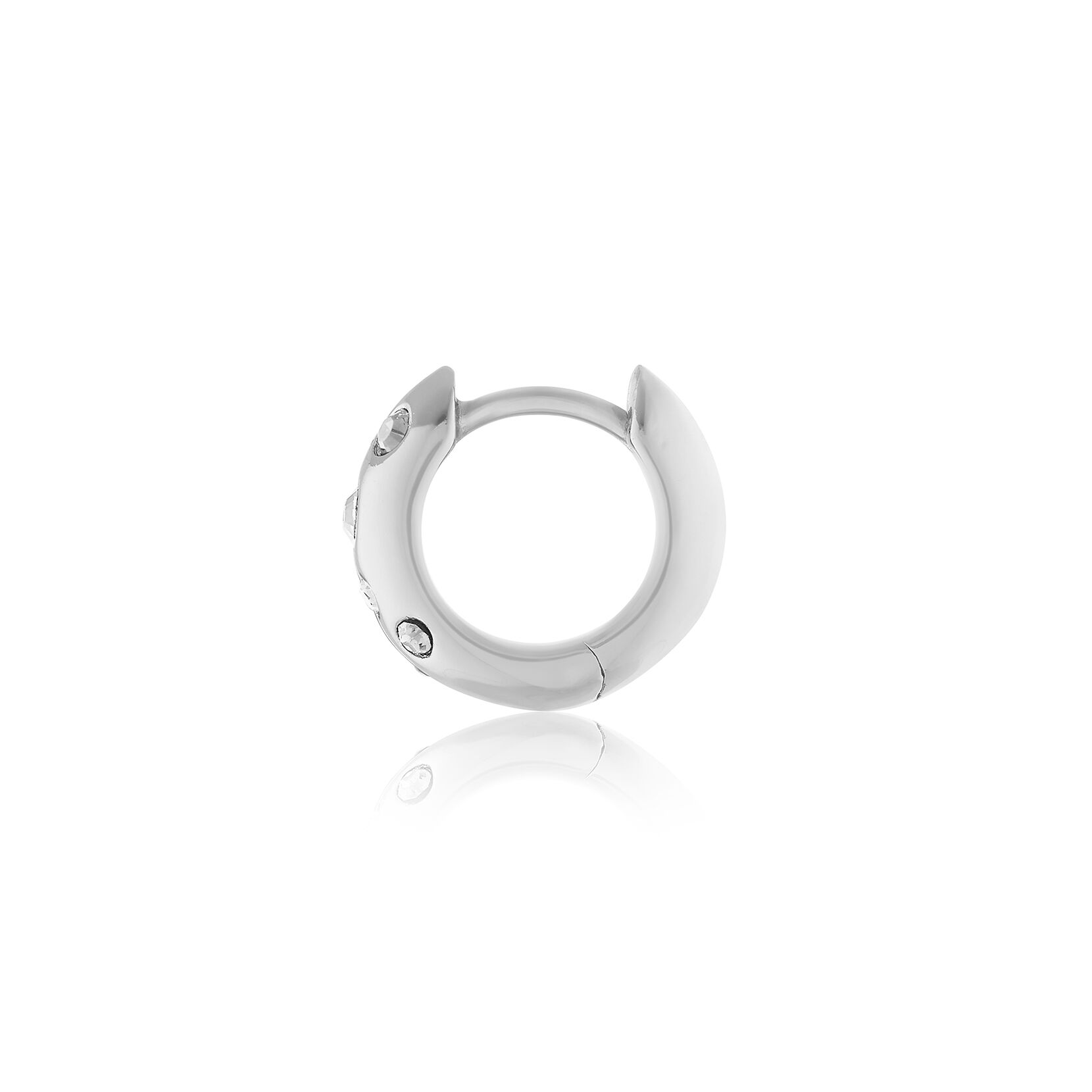 Classic Bejewelled Chubby Huggies Silver