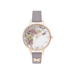 Enchanted Garden Demi gray Lilac & Rose Gold