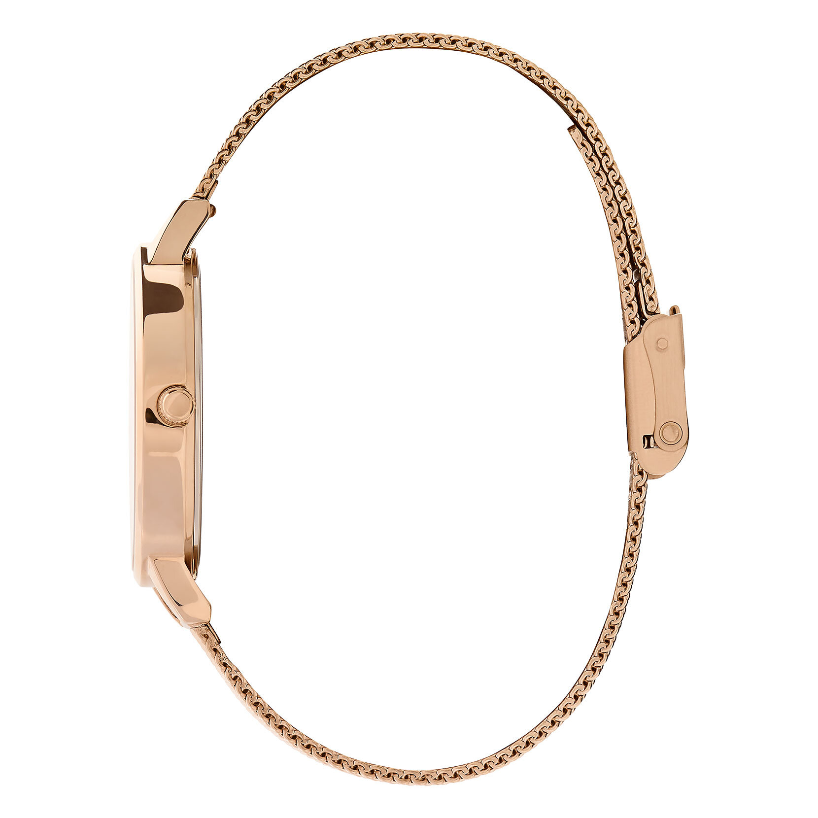 34mm Rose Gold Mesh Watch