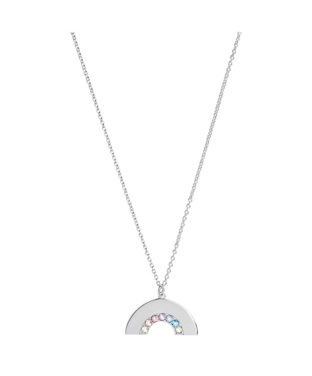 olivia burton silver rainbow necklace